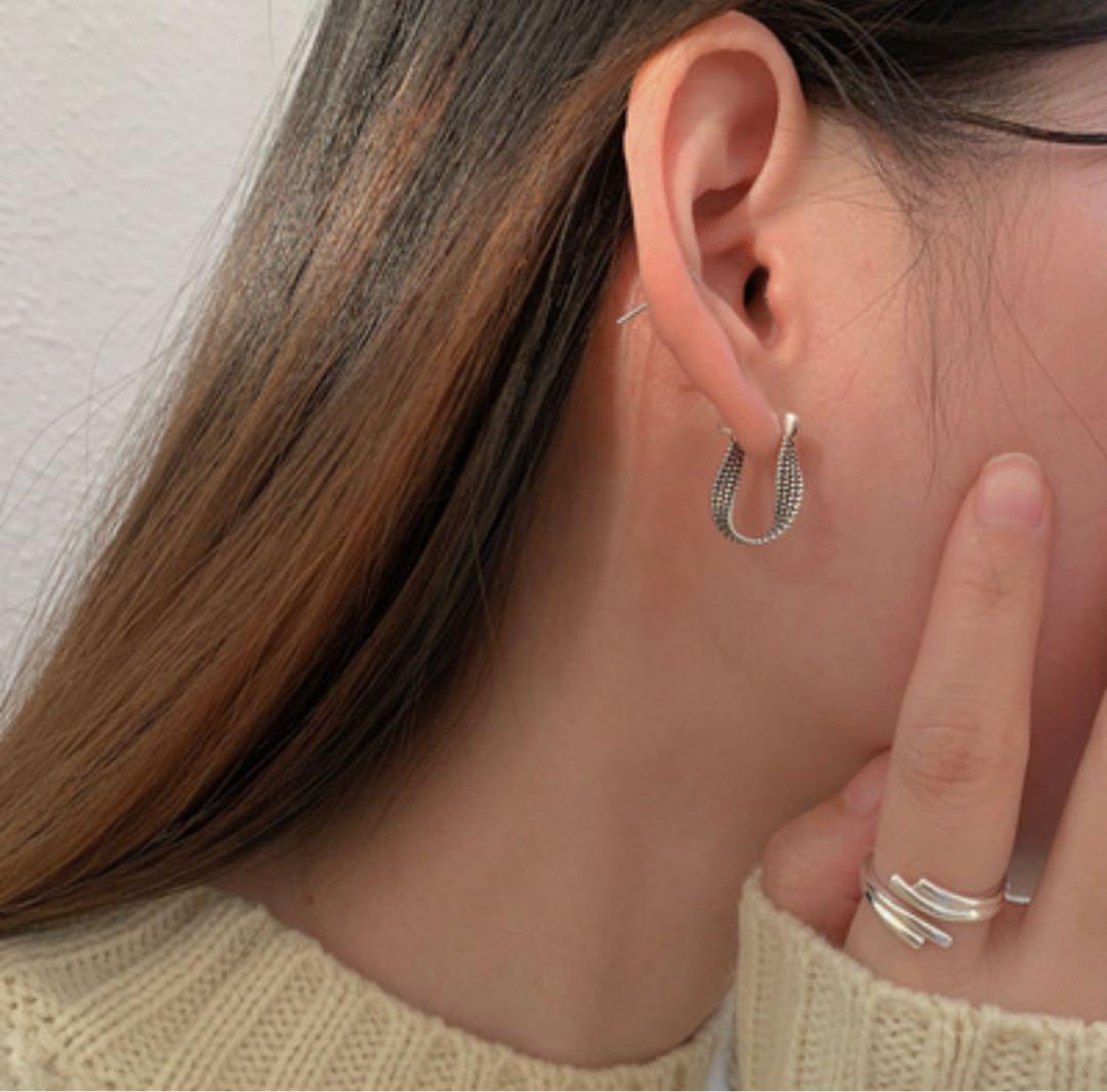 VINTAGE SILVER925 ピアス NY シルバー925 VINTAGE SILVER 925 ピアス シルバー NY