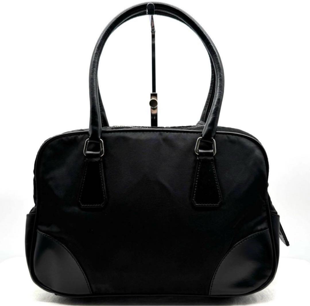 PRADA プラダ ミニ ハンドバッグ ボーリングバッグ 三角ロゴ ナイロン