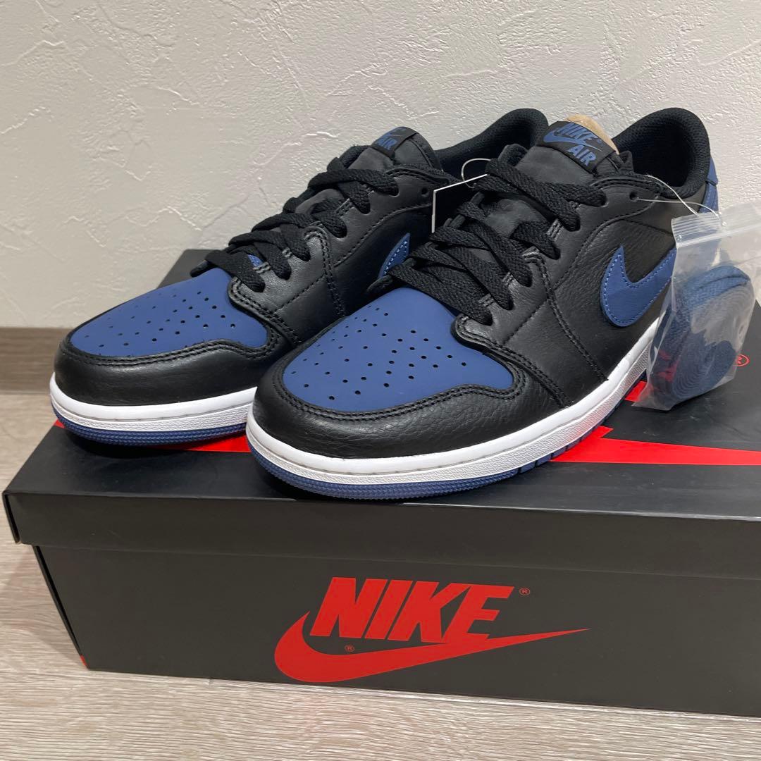 【新品未使用】Nike Air Jordan 1 Low ブラック/ブルー