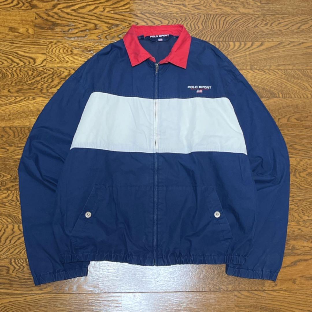 90s POLO SPORT ポロスポーツ コットンブルゾン スウィングトップ