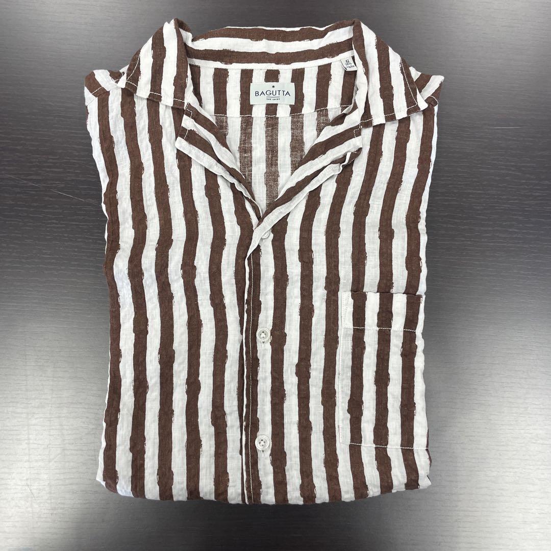バグッタ　麻　シャツ