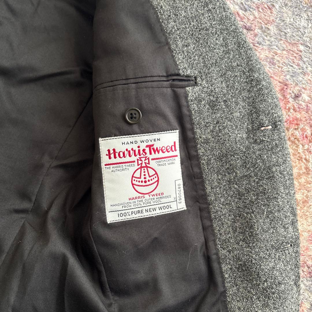 美品✨ マーガレットハウエル ツイード調 ヘリンボーン テーラードジャケット 毛 ハリスツイード マーガレットハウエル ヘリンボーン テーラード