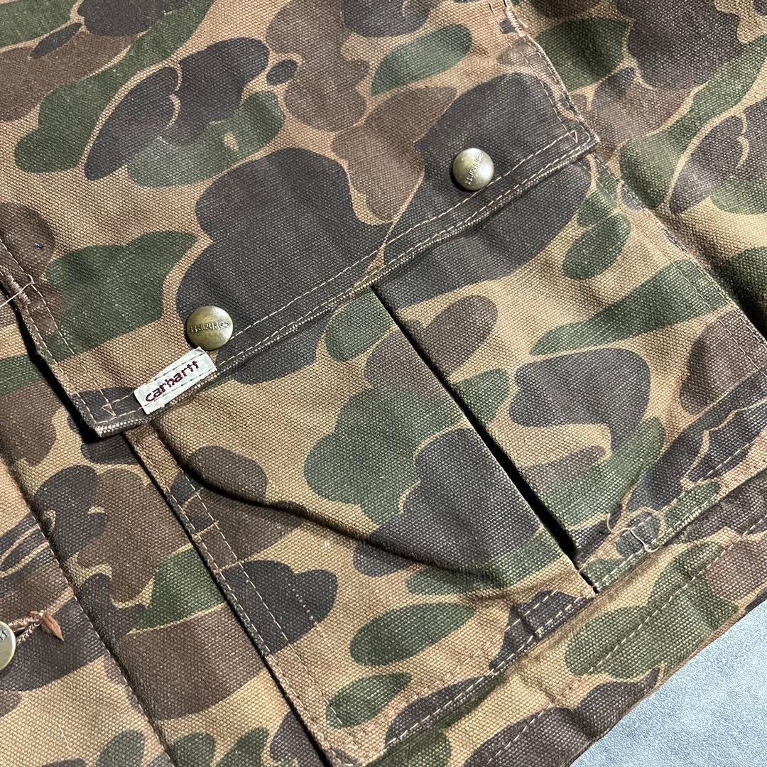 80s Carhartt USA製 ハンティングジャケット ダック 迷彩 80s Carhartt USA製 ハンティングジャケット ダック 迷彩