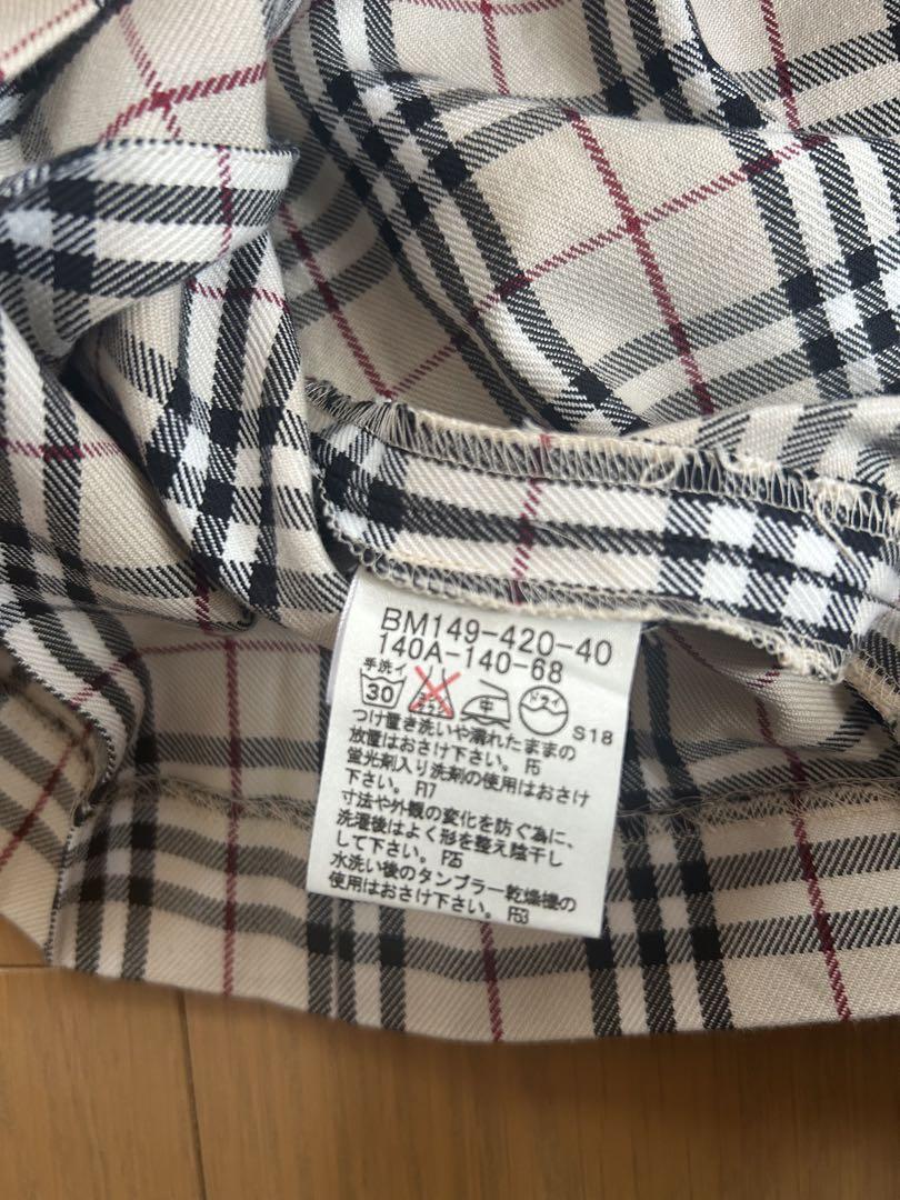 バーバリー　チェック柄 半袖ワンピース　130 楽天市場】バーバリー 子供 ワンピース（ワンピース｜キッズ