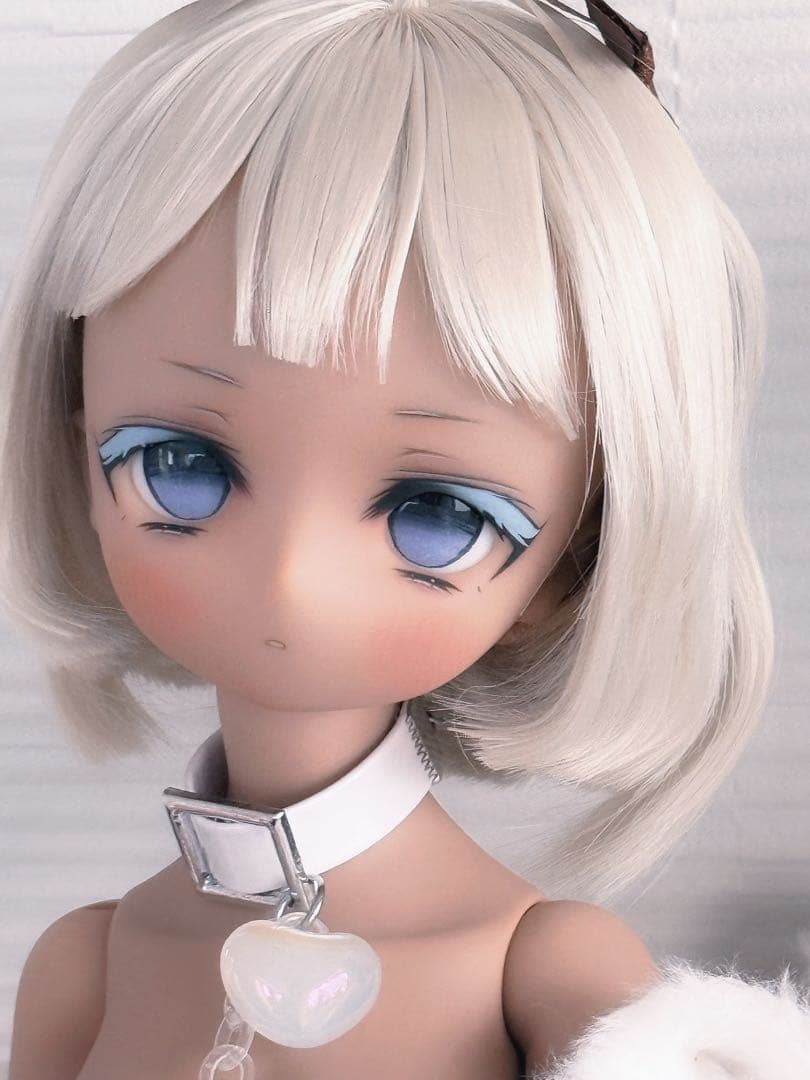 カスタムヘッド タン肌 ソフビ盛り 1 4ドールやや傷や汚れあり