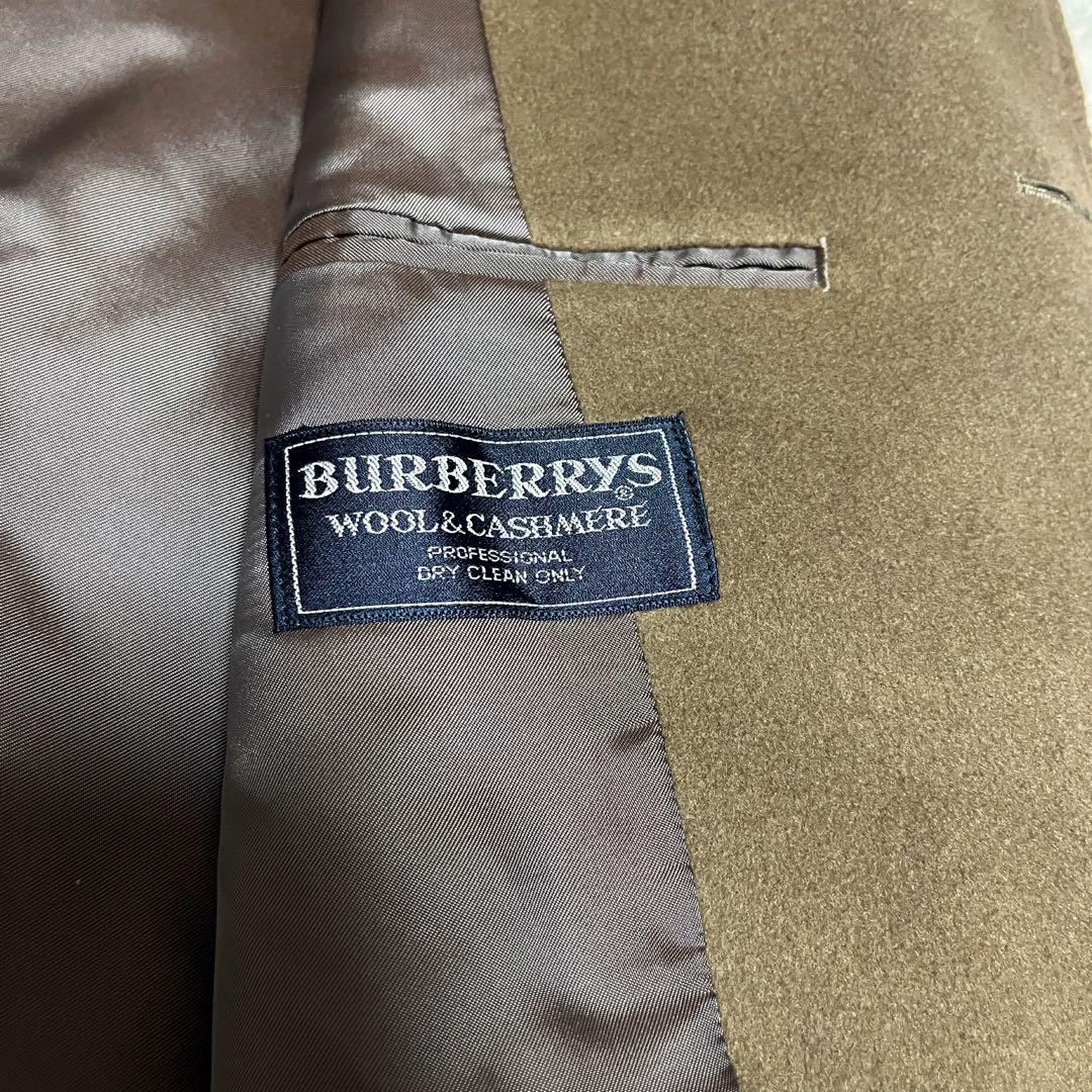 【美品】Burberrys' バーバリー バルマカーンコート カシミヤ ブラウン
