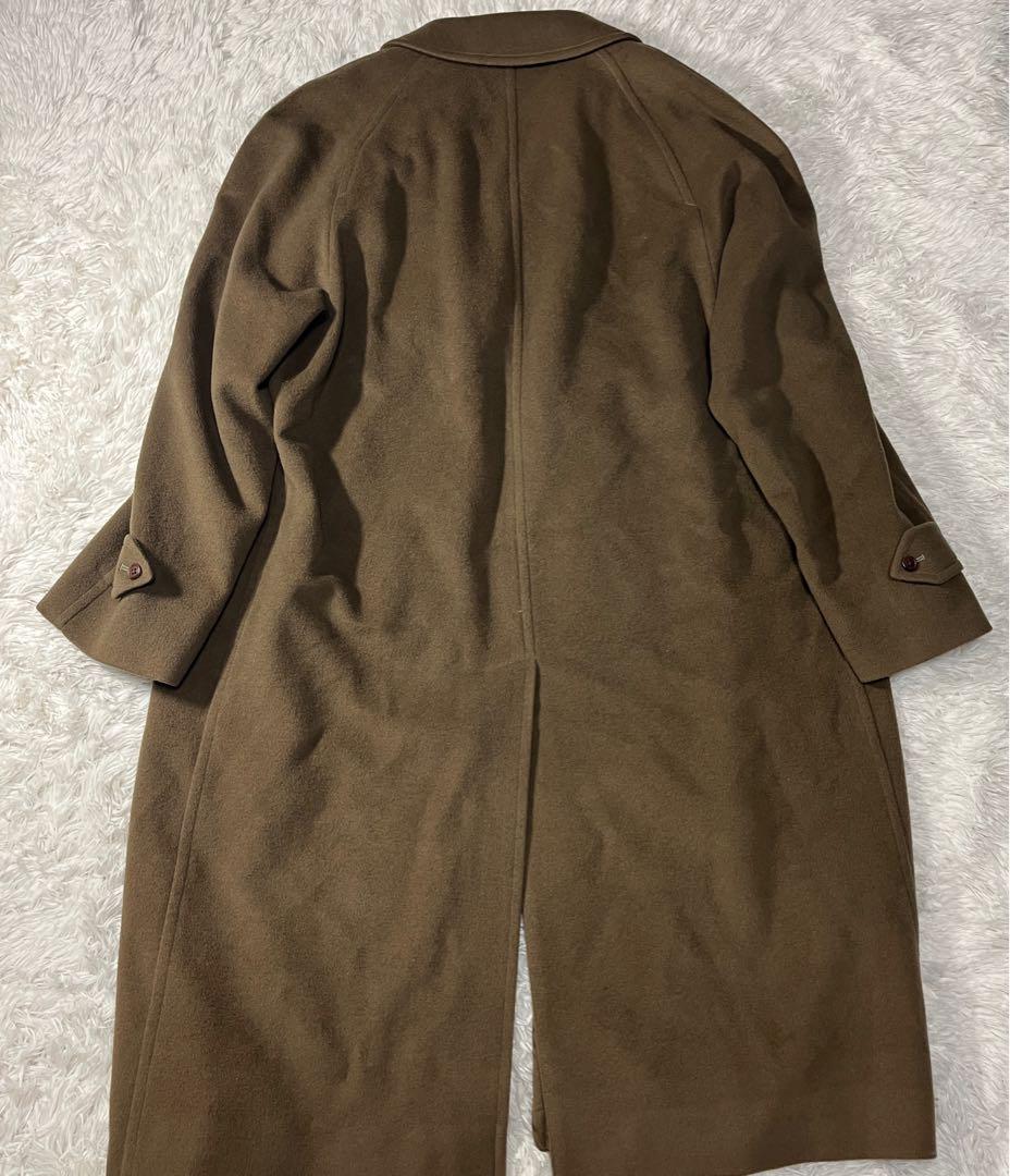 【美品】Burberrys' バーバリー バルマカーンコート カシミヤ ブラウン