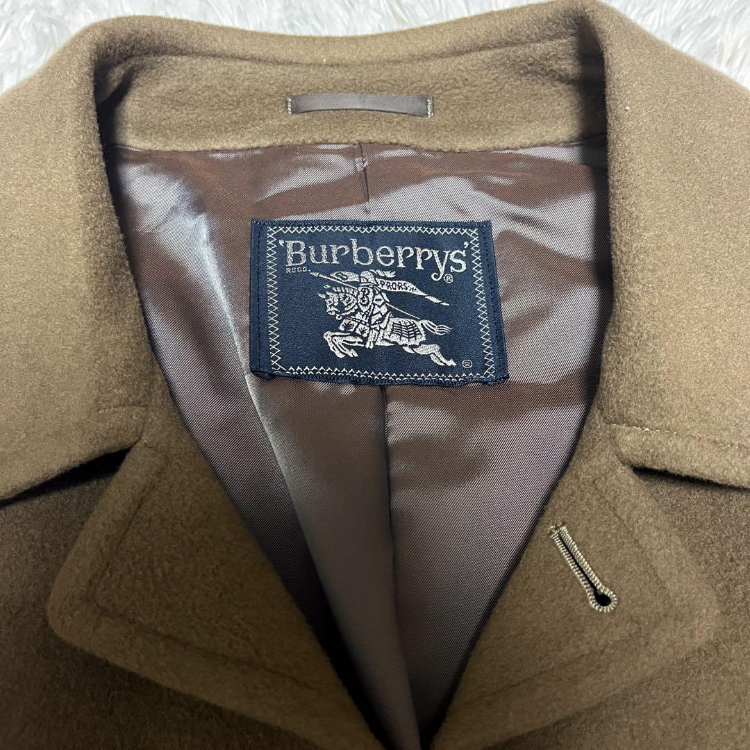 【美品】Burberrys' バーバリー バルマカーンコート カシミヤ ブラウン