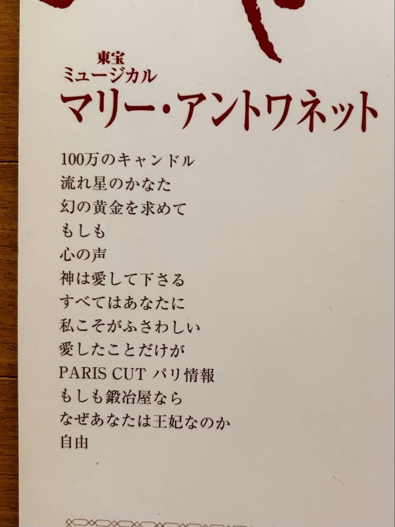 「マリー・アントワネット」 ミュージカル ピアノ弾き語り 舞台写真入り