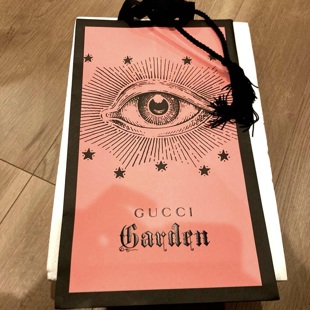 グッチ  GUCCI グッチガーデン トートバッグ 猫 大容量 ベージュ 底板付