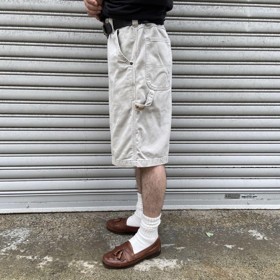 90s☆Timberland☆ペインターショーツ☆サンドカラー☆W35☆