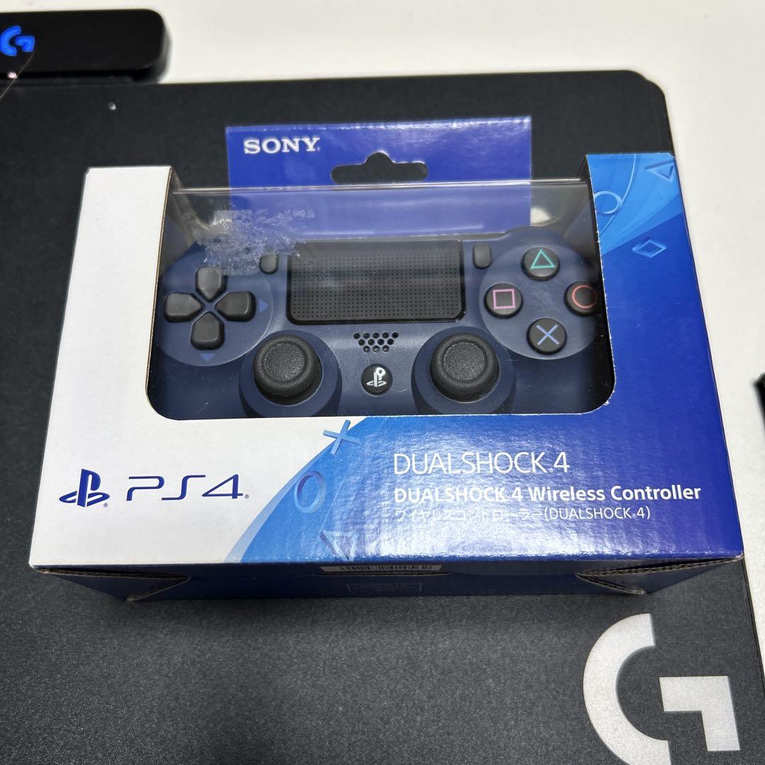新品PS4 DUALSHOCK 4 ワイヤレスコントローラー ミッドナイトブルー