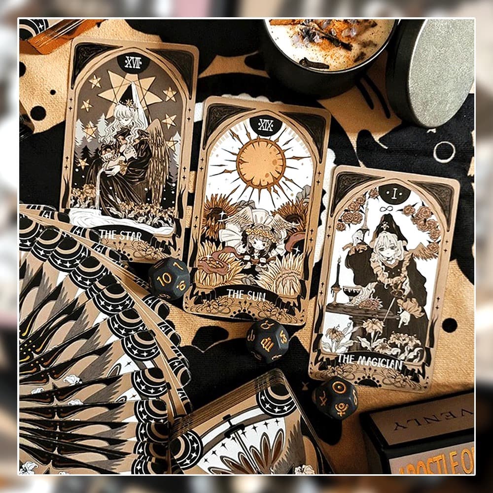 ✨限定のカッパーエッジ✨クラファン制作のキュートな少女漫画風タロットカード