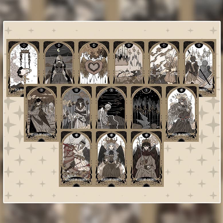 ✨限定のカッパーエッジ✨クラファン制作のキュートな少女漫画風タロットカード