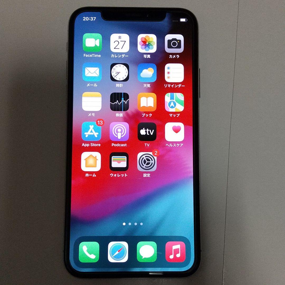 iPhone Xs Silver 64GB 美品 バッテリー91%