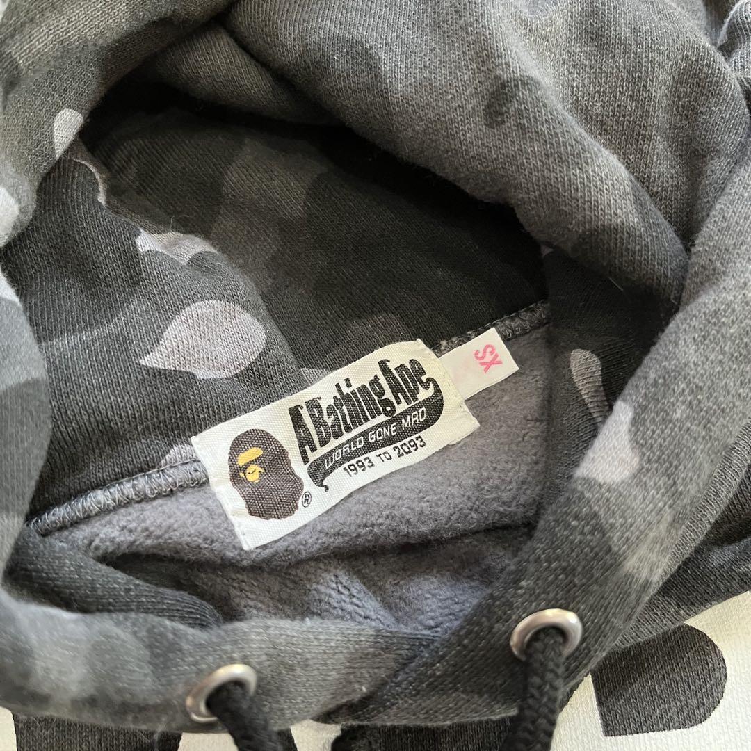 BAPE カモフラージュ フード付きパーカー