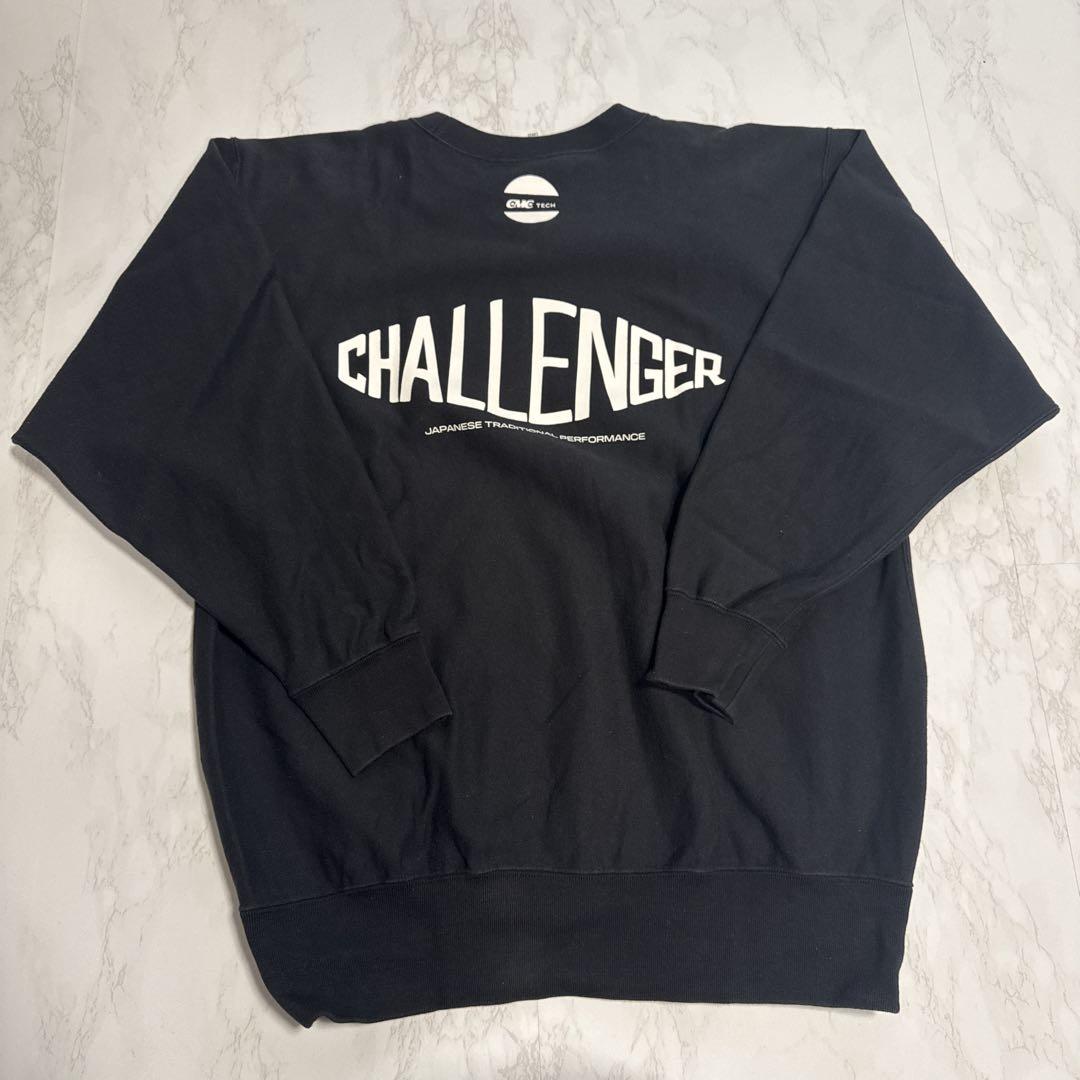 最新 CHALLENGER スウェット チャレンジャー L ブラック トップス