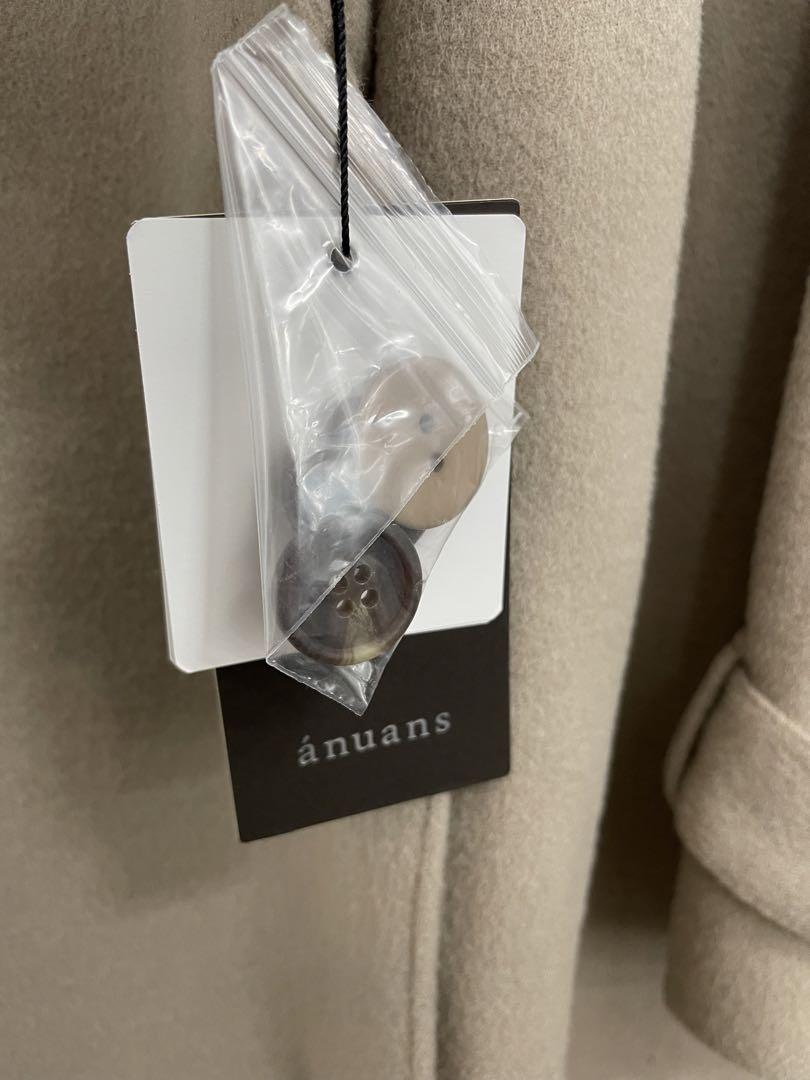 値下げ 【新品、タグ付き】ウールトレンチコート　anuans アニュアンス