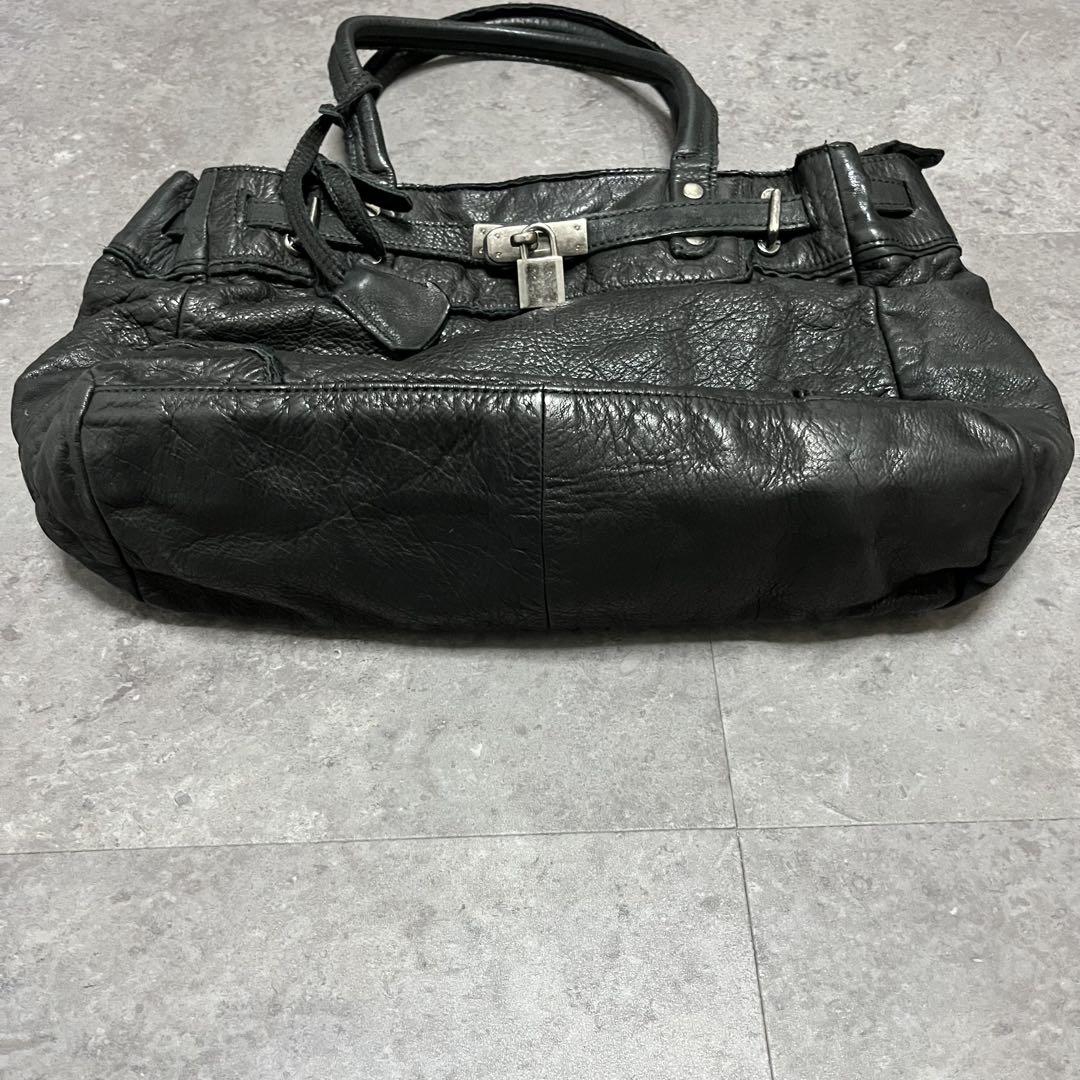 00s archive tote bag grunge leather