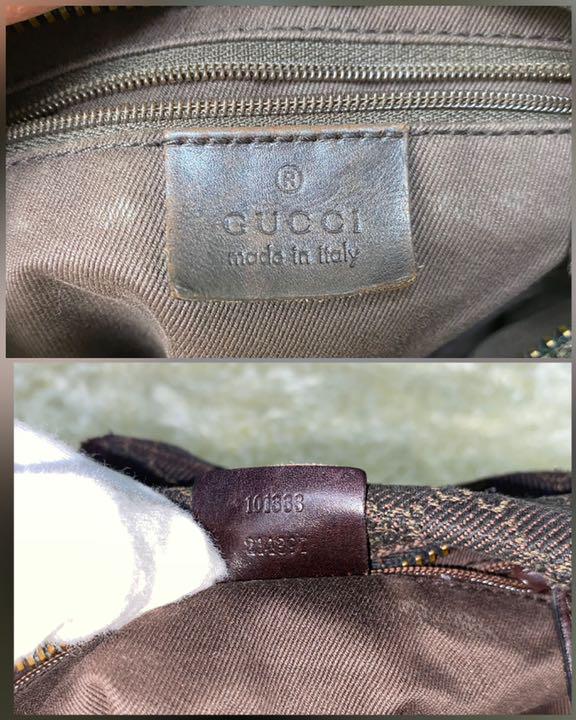 ルやハンカ 美品 キャンバス レザー ブラウン 71d6o-m89761019096 GUCCI ハンドバッグ GG柄 ≘あくまで