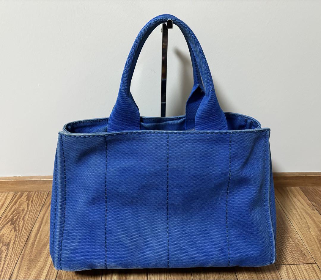 PRADA キャンバス ハンドバッグ 青 姫華様専用 PRADA プラダ カナパ ブルー 青 キャンバス ハンドバッグ