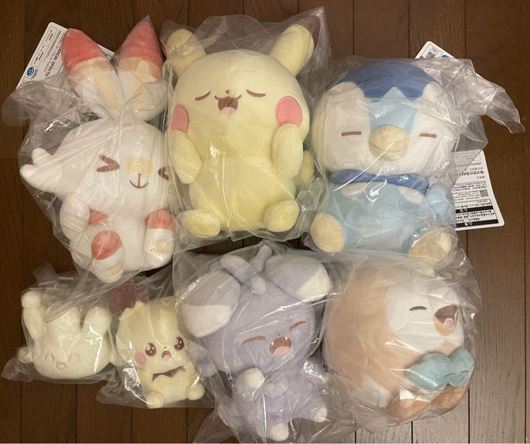 新品未使用　ポケピース 一番くじ Peaceな夜のひととき ぬいぐるみ 一番くじ ポケピース ～“PEACE”なおさいほうのひととき～｜一番