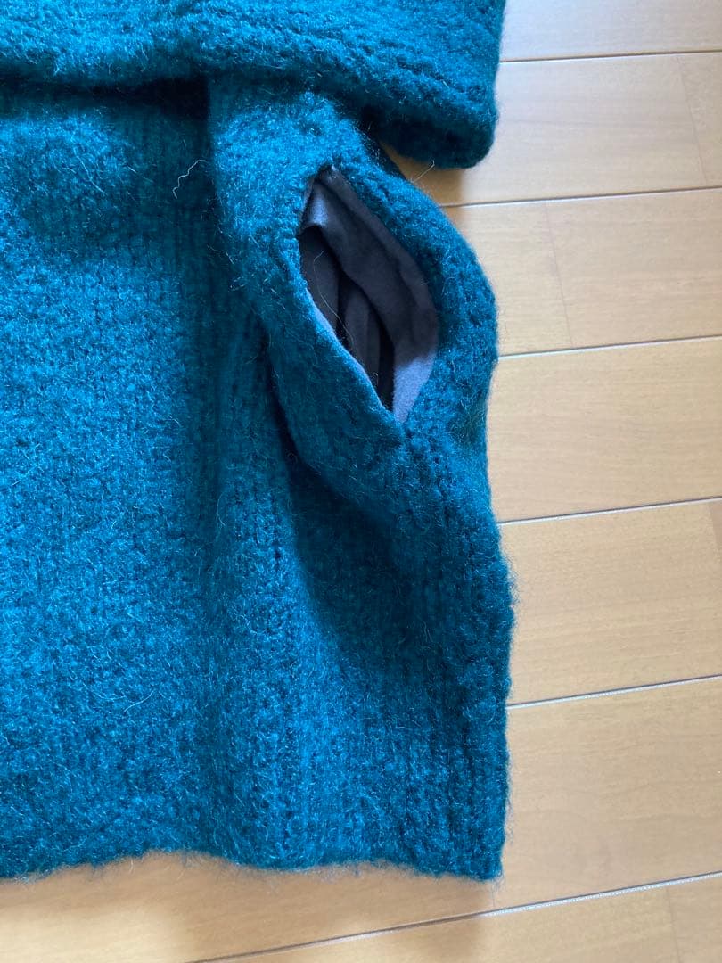 美品❗️ATON エイトン BABY ALPACA モックネックカーディガン