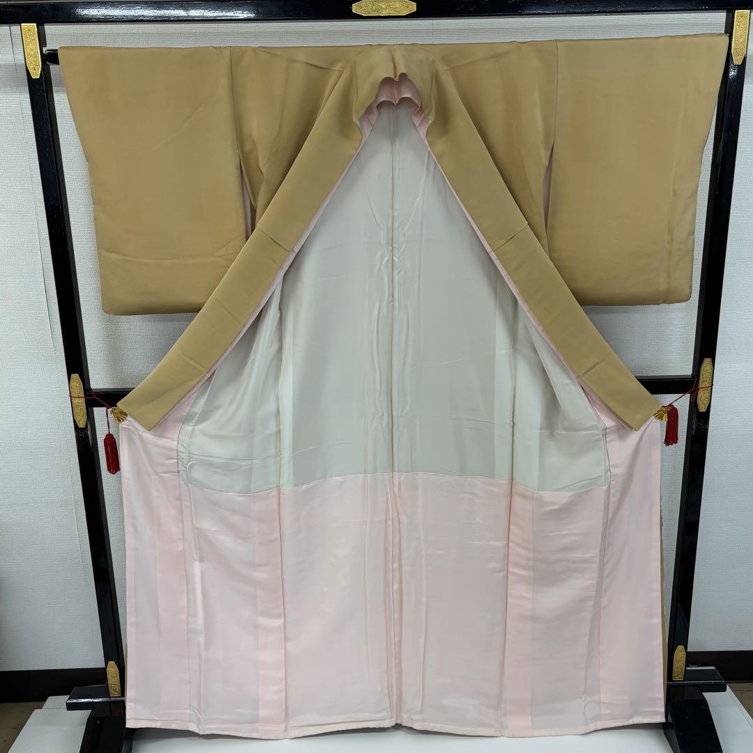 色留袖 縫い取りの平安時代 お姫様 紋なし 正絹 AK-6930