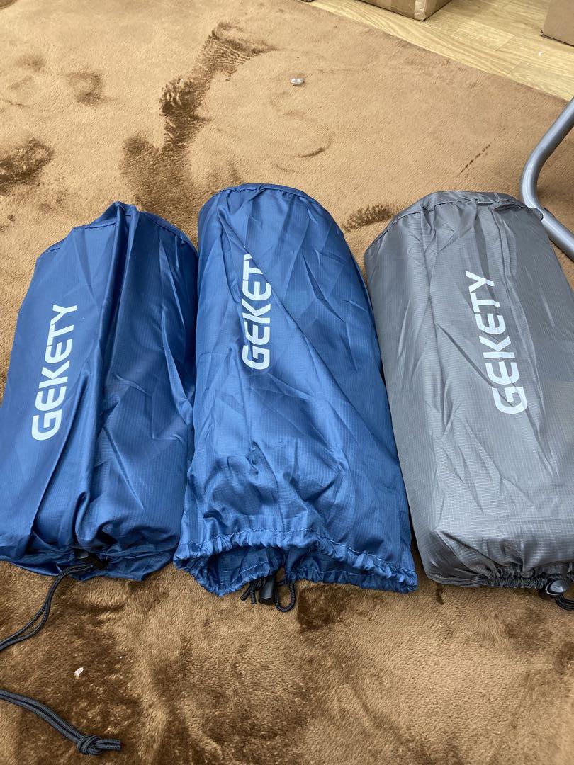 GEKETY キャンプ マット コンパクト 足踏み式 連結 【約10CM厚さ】