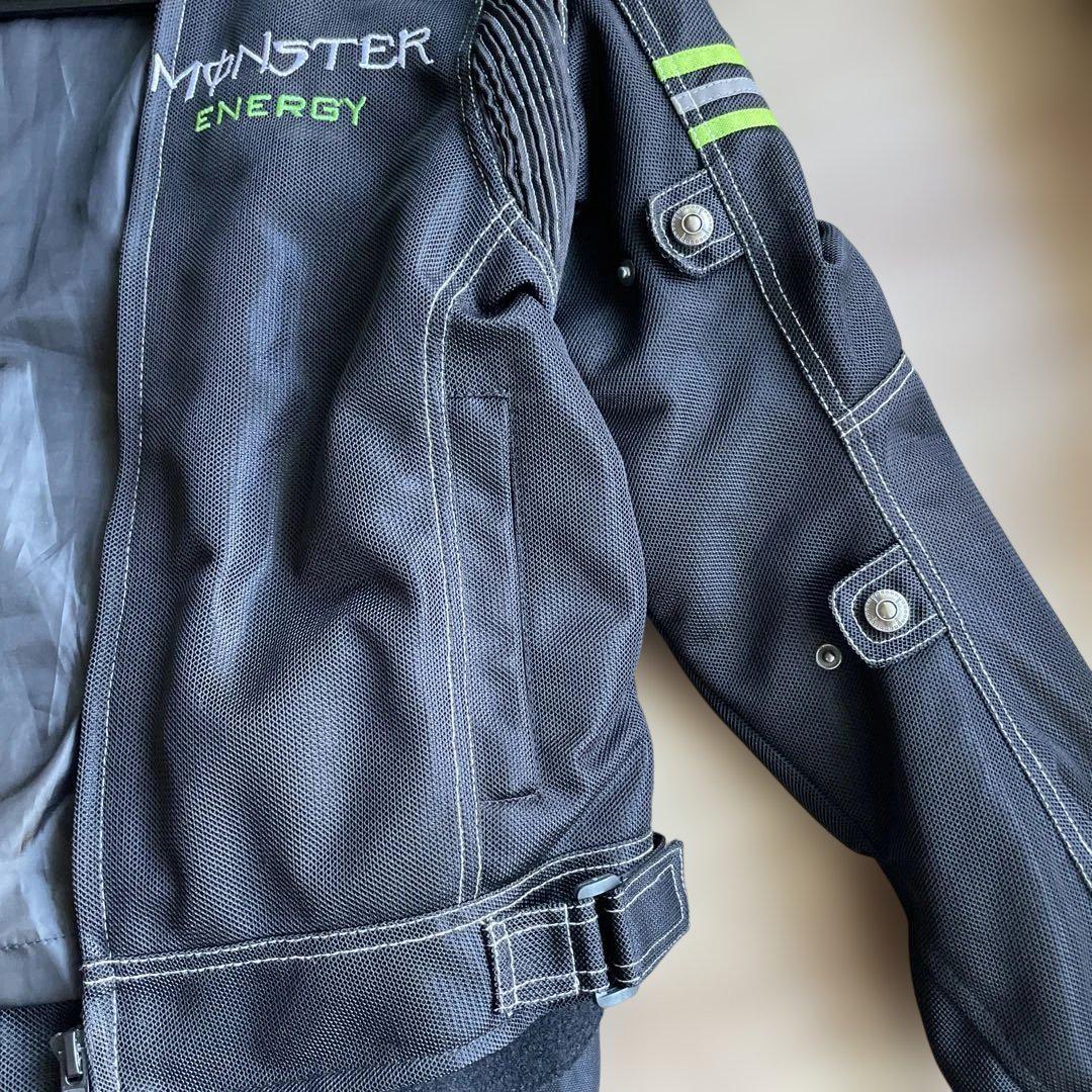 【USED美品】Monster Energy バイクジャケット&パンツ サイズＬ