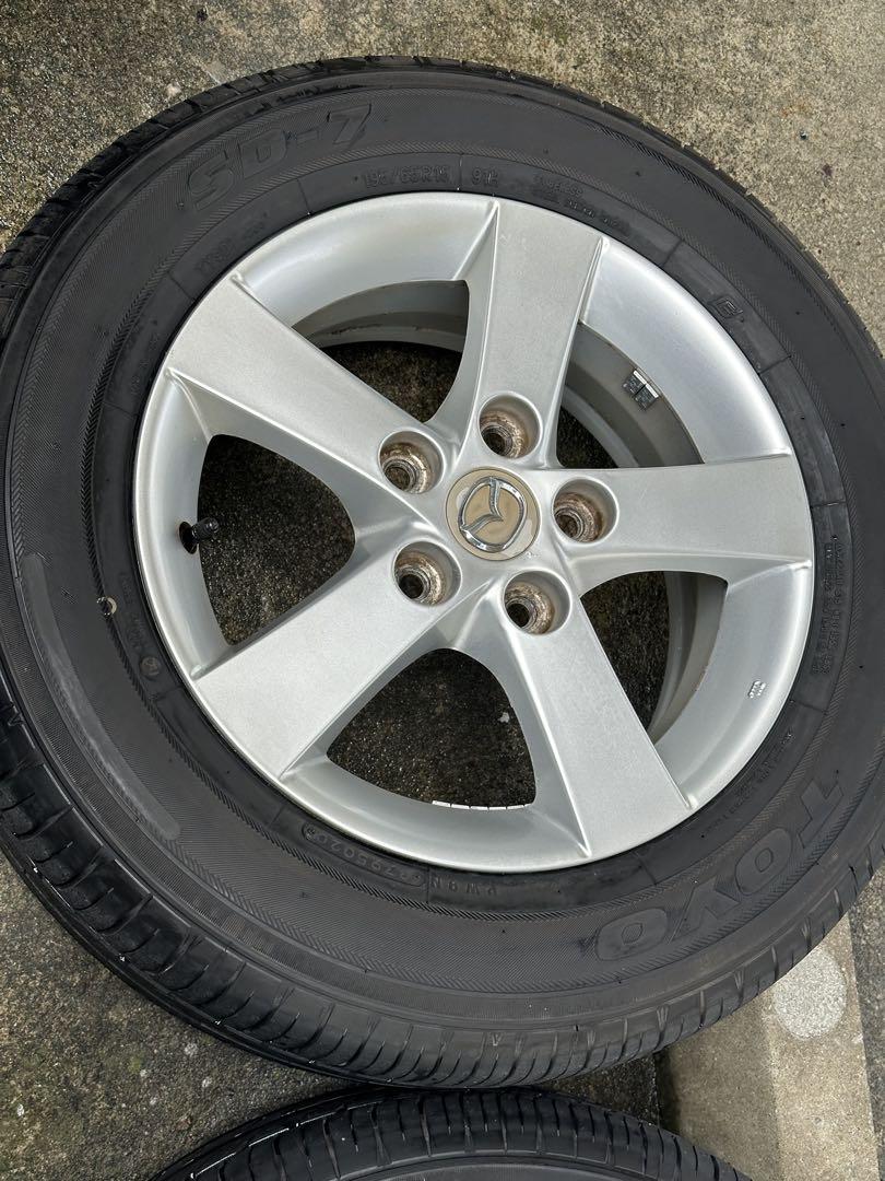 マツダ プレマシー 純正ホイール 15インチ タイヤ 195／65R15
