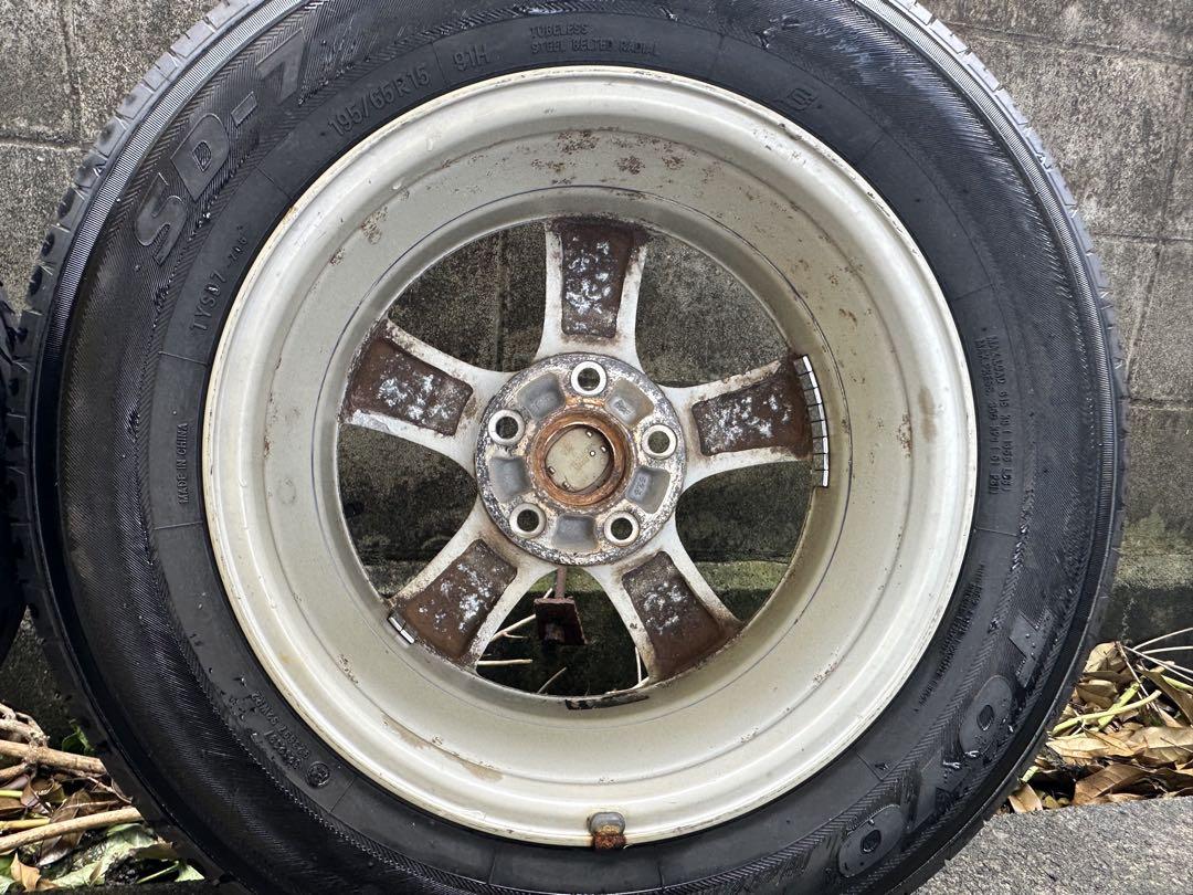 マツダ プレマシー 純正ホイール 15インチ タイヤ 195／65R15