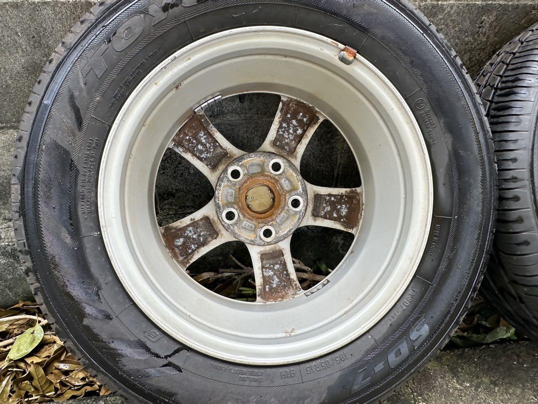 マツダ プレマシー 純正ホイール 15インチ タイヤ 195／65R15