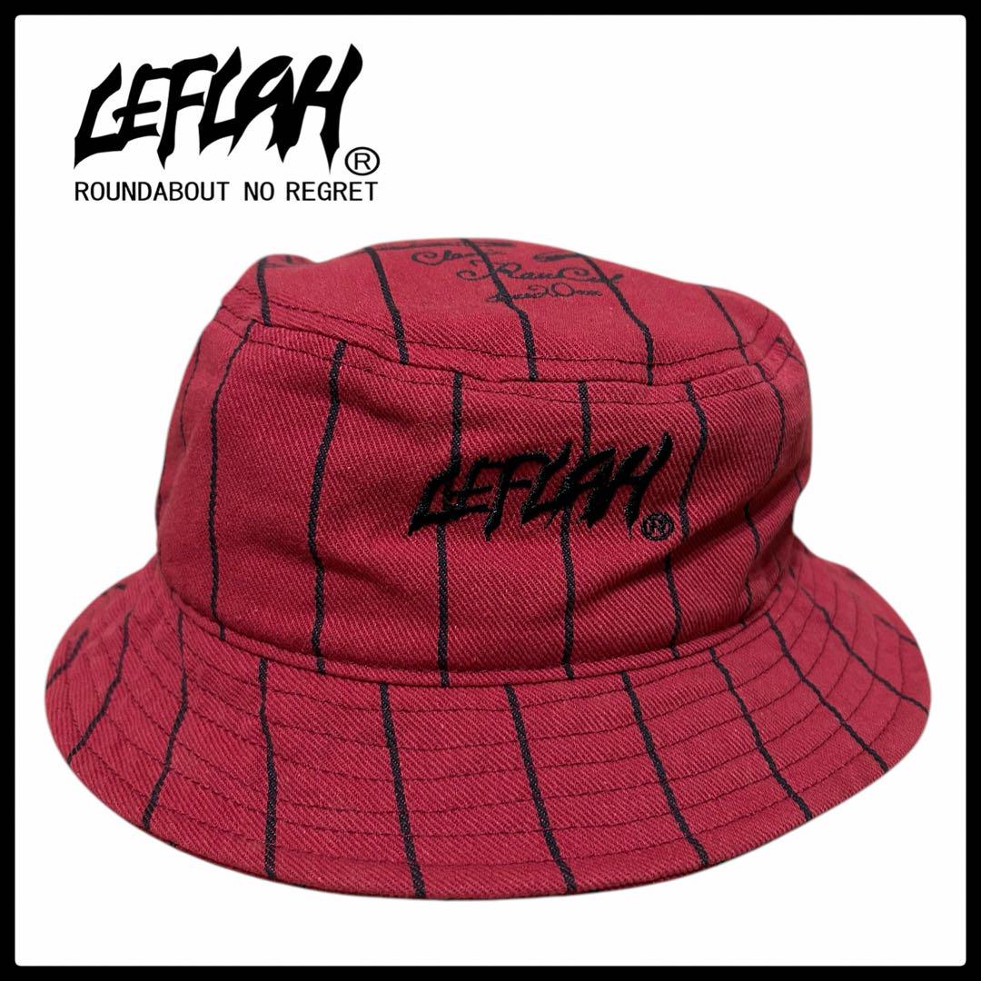 レフラー leflah バケットハット ハット 帽子 赤 黒 5,527円
