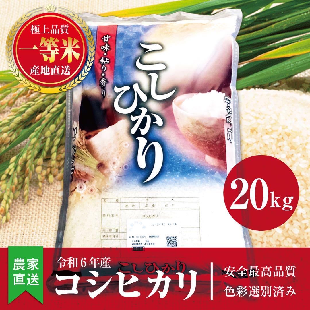 コシヒカリ20kg ⟡3枚目の画像をご覧ください