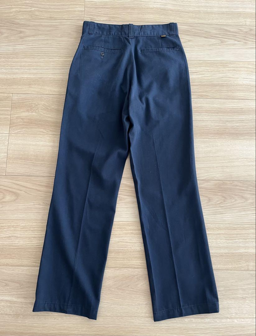 70s Lee PREST ワークパンツ チノパン アメリカ製 ネイビー