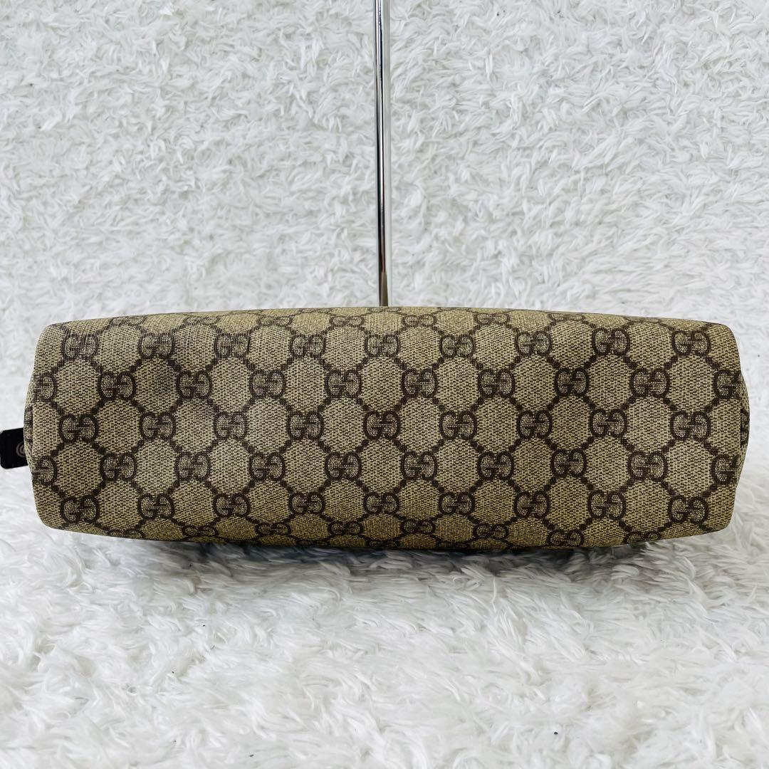 美品 GUCCI オールドグッチ GGスプリーム PVC レザー クラッチバッグ