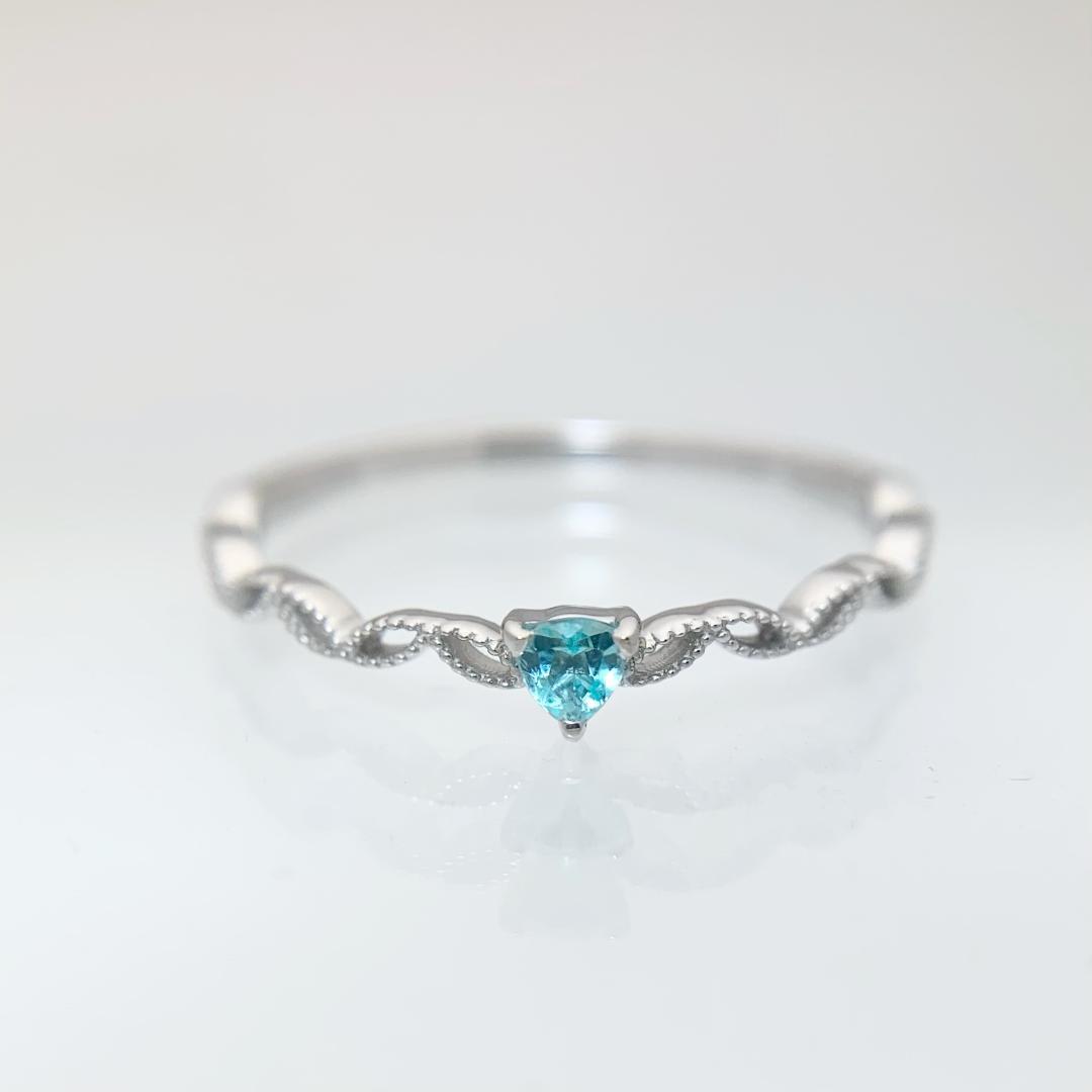 早い者勝ち！新品 パライバトルマリン リング 0.07ct プラチナ