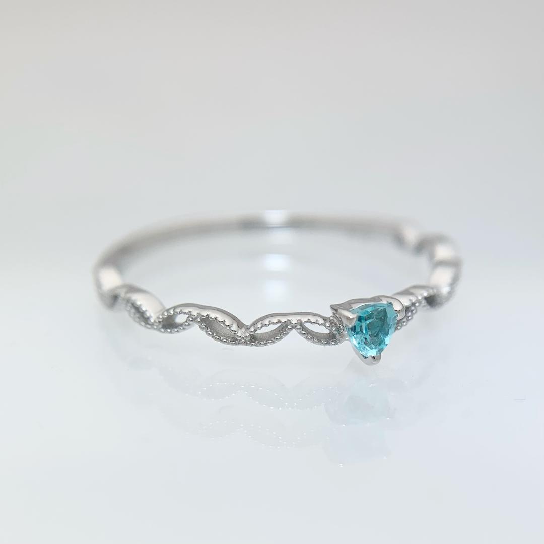 早い者勝ち！新品 パライバトルマリン リング 0.07ct プラチナ