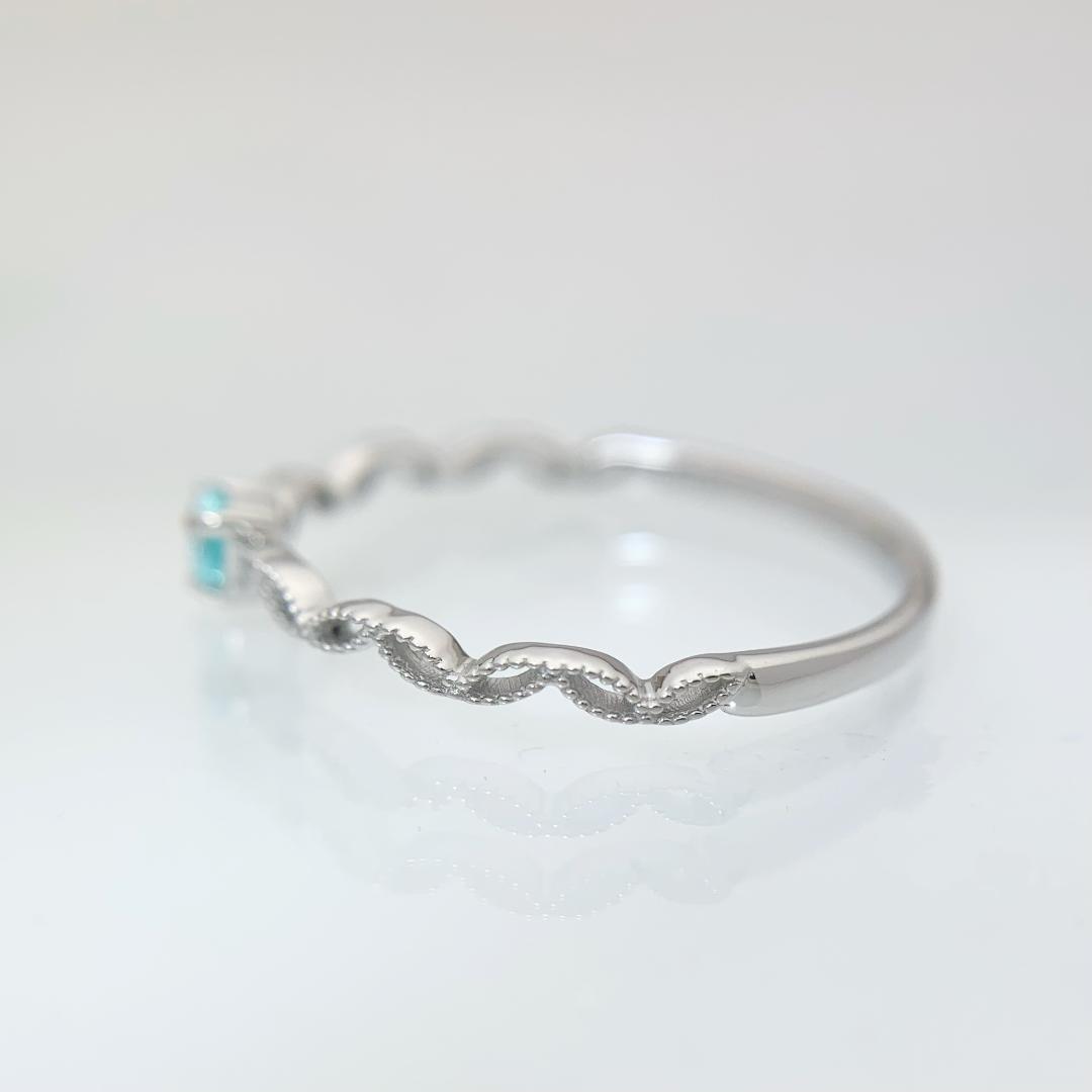早い者勝ち！新品 パライバトルマリン リング 0.07ct プラチナ