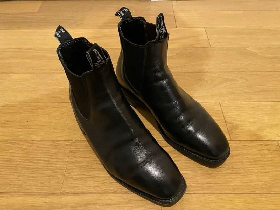R. M. Williams レザー チェルシーブーツ ブラック26cm