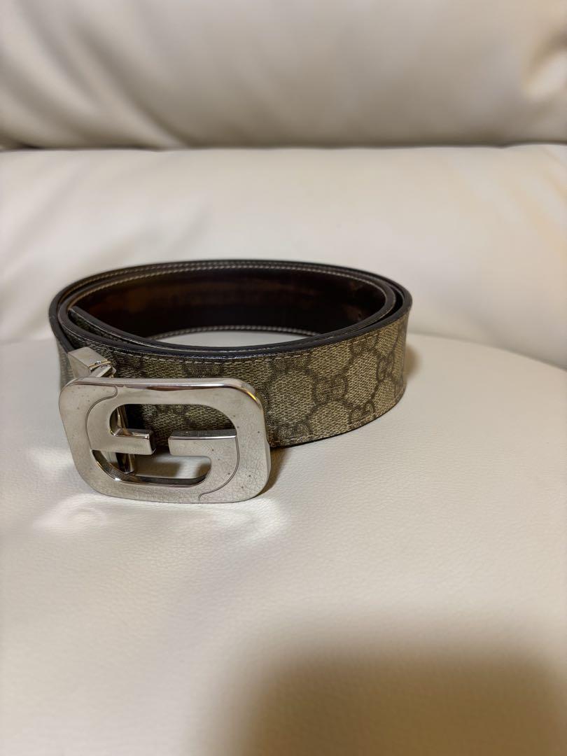 Gucci ベージュキャンバスベルト
