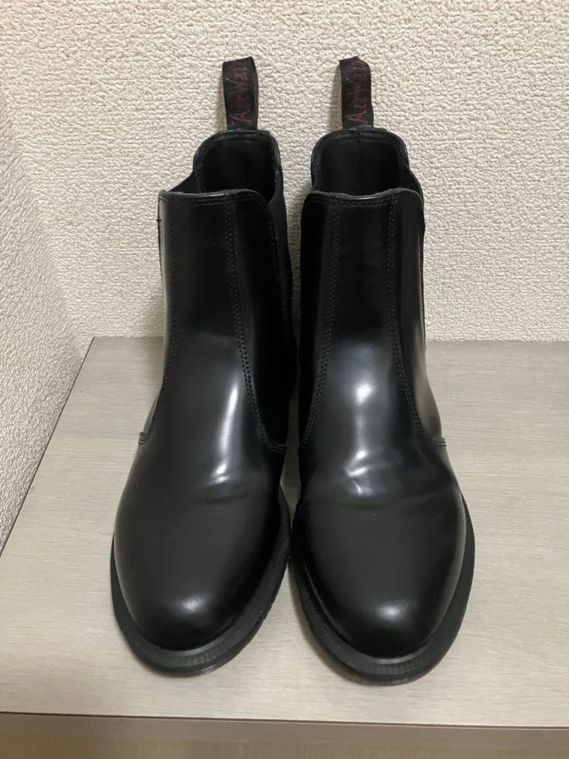 ドクターマーチン　サイドゴア　チェルシーブーツ　フローラ　UK8黒