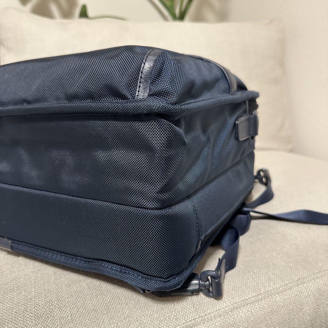 TUMI ships別注　ビジネスバッグ　3way リュック　ネイビー　美品