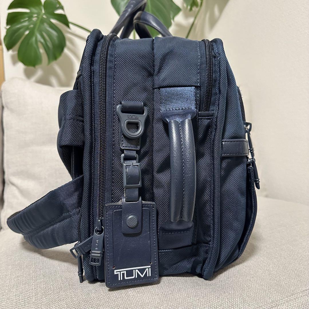 TUMI ships別注　ビジネスバッグ　3way リュック　ネイビー　美品