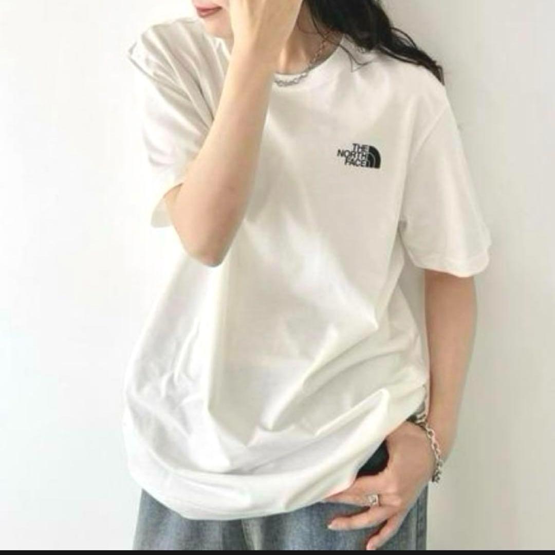 韓国限定 ノースフェイス ホワイトレーベル ロゴTシャツ 半袖 白