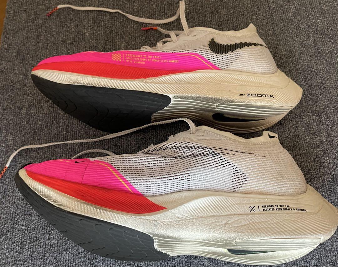 Nike ZoomX ランニングシューズ ホワイト/ピンク