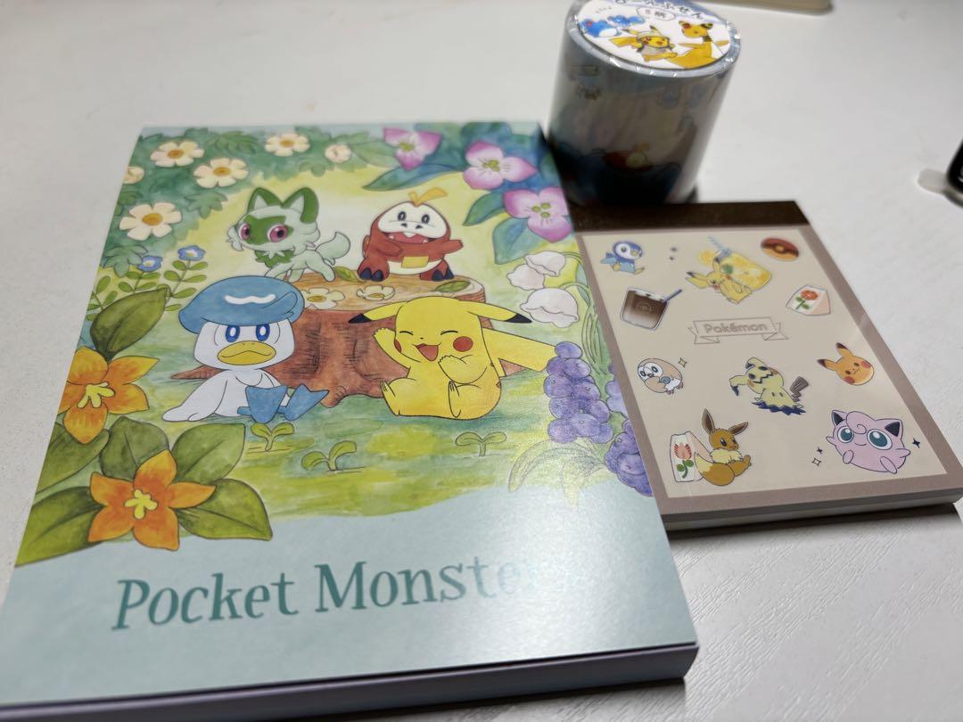 ポケモン メモ帳×2 ふせん 3点セット