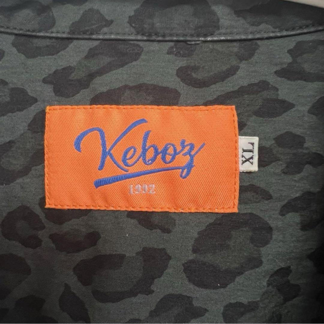 KEBOZ ケボズ レオパードシャツ XL ブラック