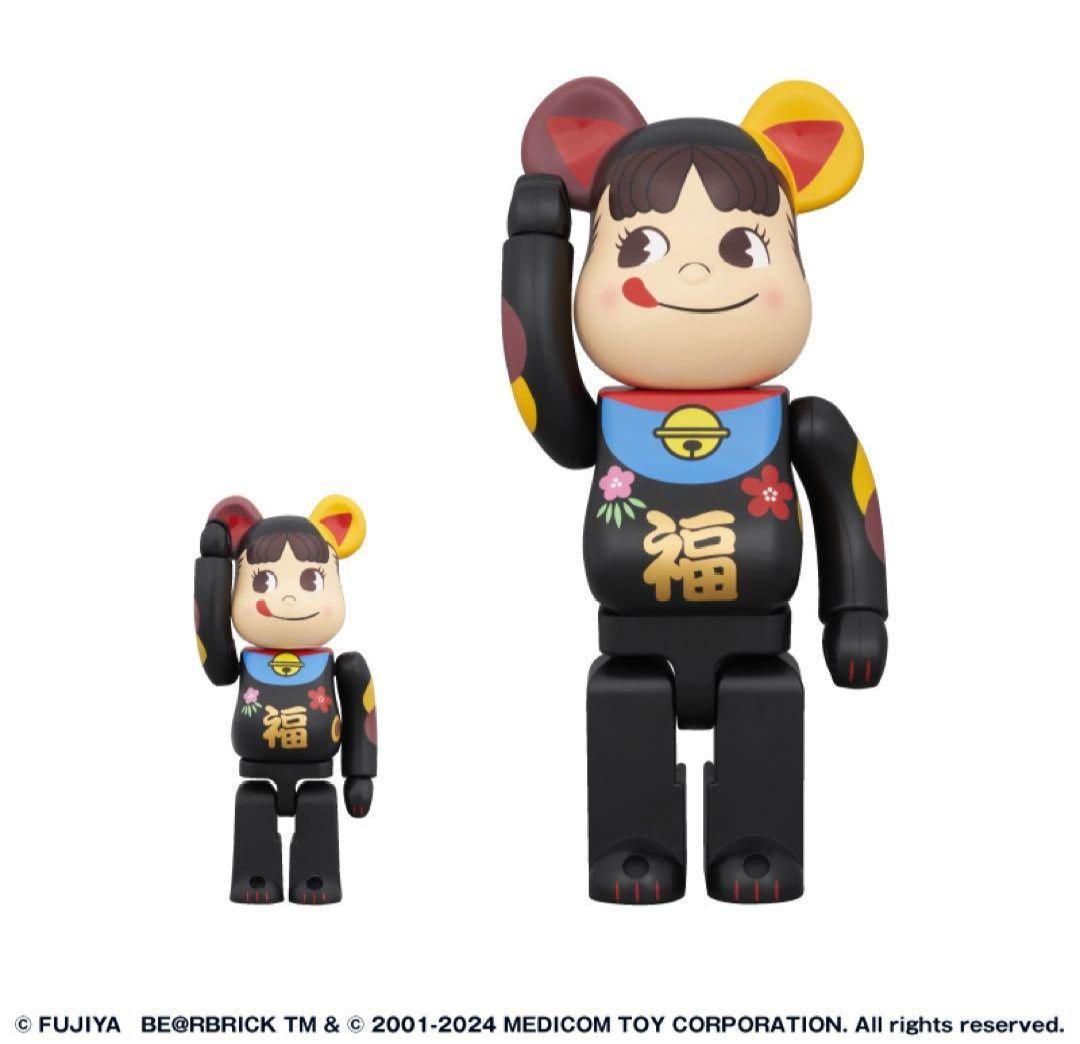 BE@RBRICK - NY@BRICK 招き猫 ペコちゃん NY@BRICK 招き猫 ペコちゃん 金メッキ 100% & 400% | familytown